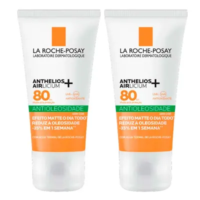 La Roche-Posay Anthelios Airlicium+ Kit com 2 Unidades - Protetor Solar Facial FPS80 - 40g