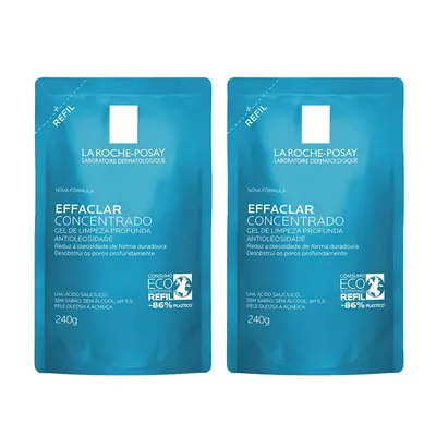 La Roche Posay Gel de Limpeza Refil Effaclar Concentrado Kit com 2 unidades