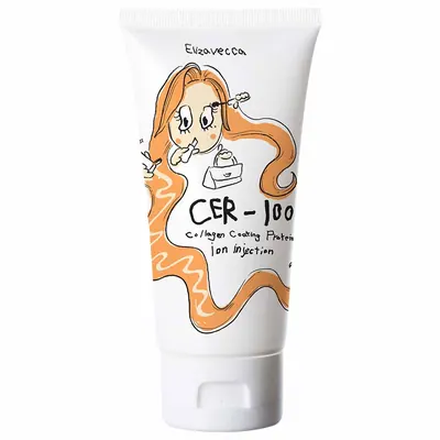 Máscara Capilar Elizavecca CER-100 Collagen Coating Protein ion injection