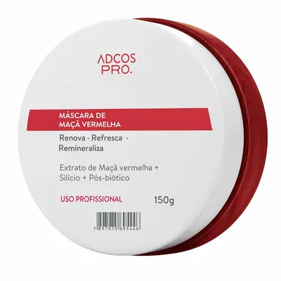 Máscara Facial Adcos Maçã Vermelha Antioxidante