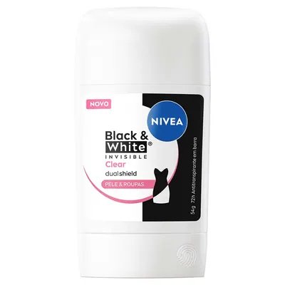 Nivea Desodorante Stick Antitranspirante Black & White Invisible Clear