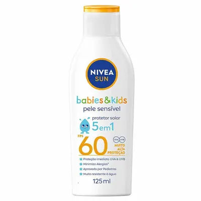NIVEA SUN Protetor Solar Kids & Babies Pele Sensível FPS 60
