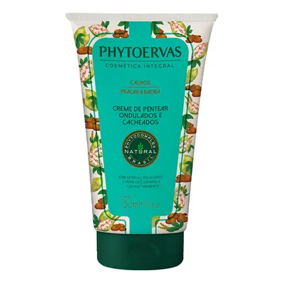 Phytoervas Pracaxi e Baobá - Creme de Pentear Cabelos Ondulados e Cacheados