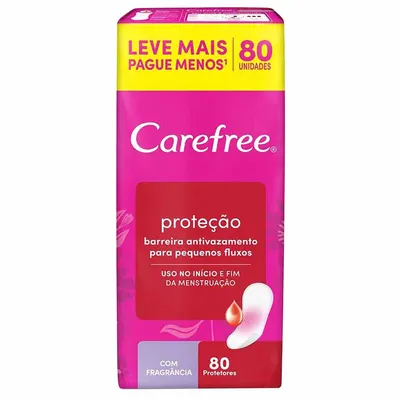 Protetor Diário Carefree Proteção com Perfume Leve 80 pague 60