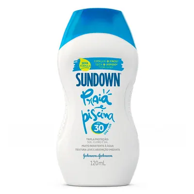 Protetor Solar Corpo e Rosto SUNDOWN Praia e Piscina FPS 30