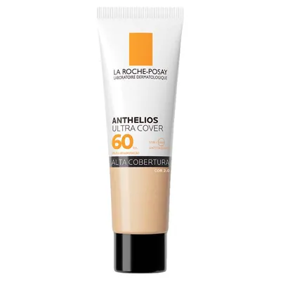 Protetor Solar Facial com Cor Toque Seco FPS 60 La Roche-Posay Anthelios Ultra Cover