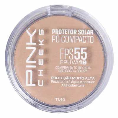 Protetor Solar Pó Compacto Pink Cheeks FPS 55 FPUVA 19