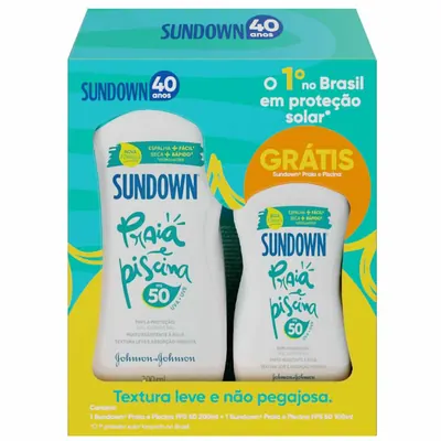 Protetor Solar Sundown FPS 50 Kit - Com 2 Unidades