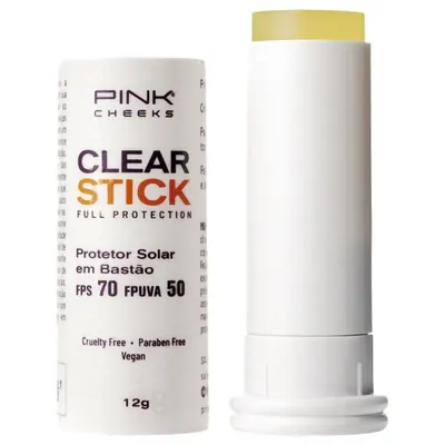 Protetor Solar Transparente FPS70 Pink Cheeks – Clear Stick