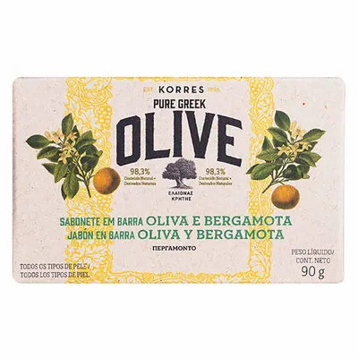 Sabonete em Barra Korres – óleo de Oliva e Bergamota