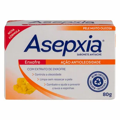 Sabonete Facial Asepxia Enxofre Ácido Salicílico 2%