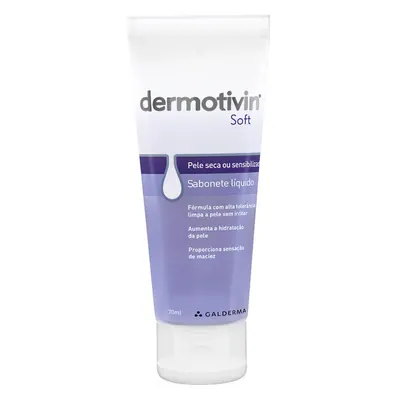 Sabonete Líquido Facial para Pele Seca ou Sensibilizada Dermotivin Soft