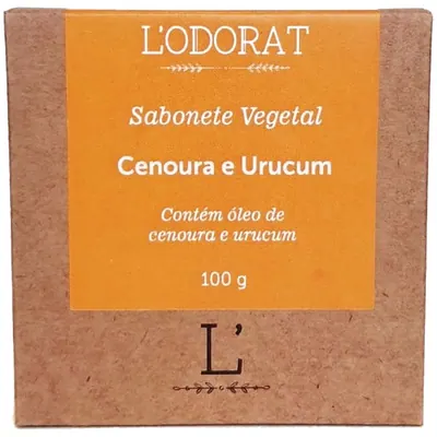 Sabonete Vegetal em Barra L’odorat - Cenoura e Urucum