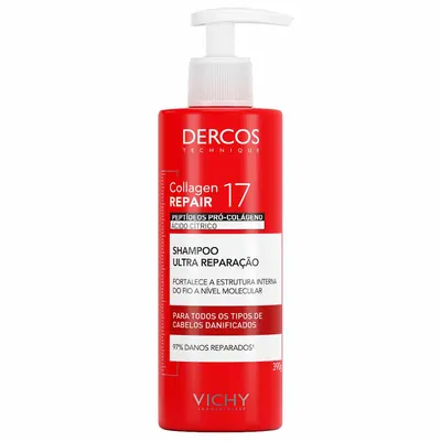 Shampoo Reparação Profunda Vichy Dercos Collagen Repair 17