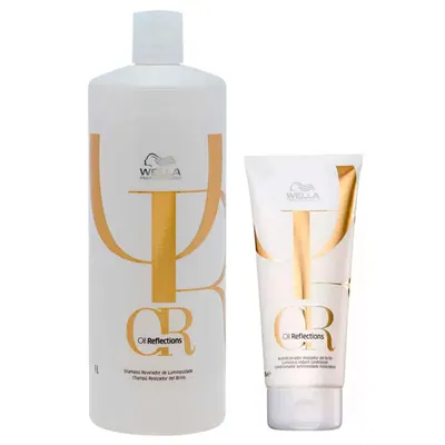 Wella Professionals Oil Reflections Kit – Shampoo 1L + Condicionador 200ml