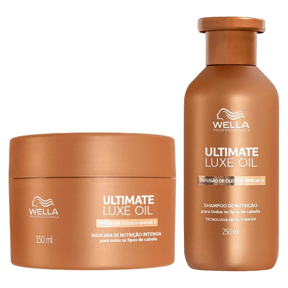 Wella Professional Ultimate Luxe Oil Kit – Shampoo 250ml + Máscara 150ml