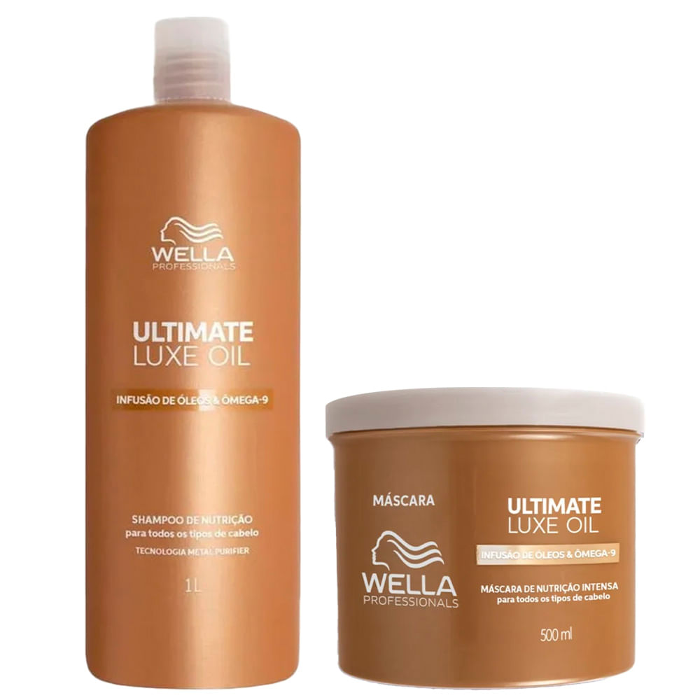 Wella Professional Ultimate Luxe Oil Kit – Shampoo 1L + Máscara 500ml