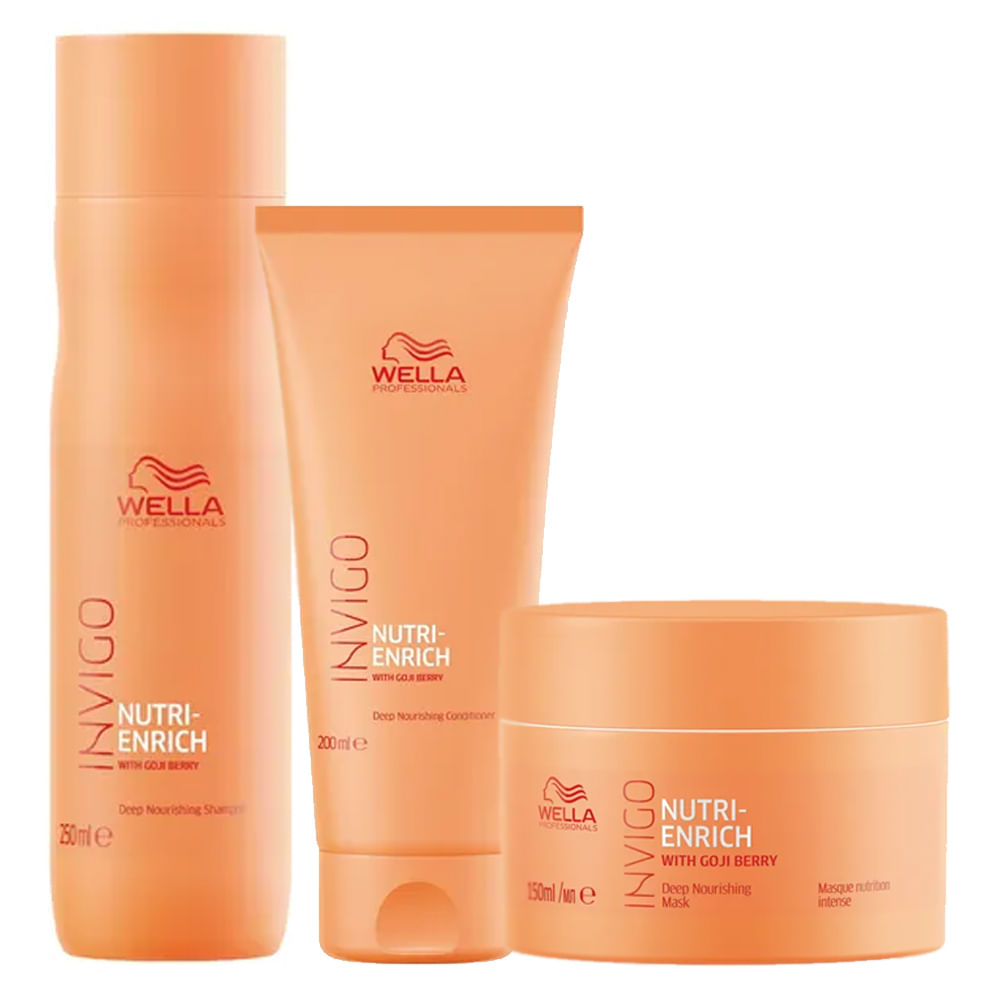 Wella Professionals Invigo Nutri-Enrich Kit - Shampoo + Condicionador + Máscara