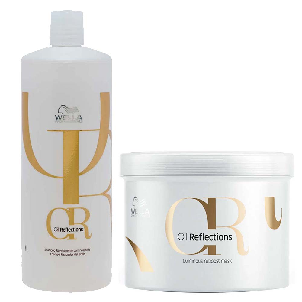 Wella Professionals Oil Reflections Kit – Shampoo 1L + Máscara 500ml